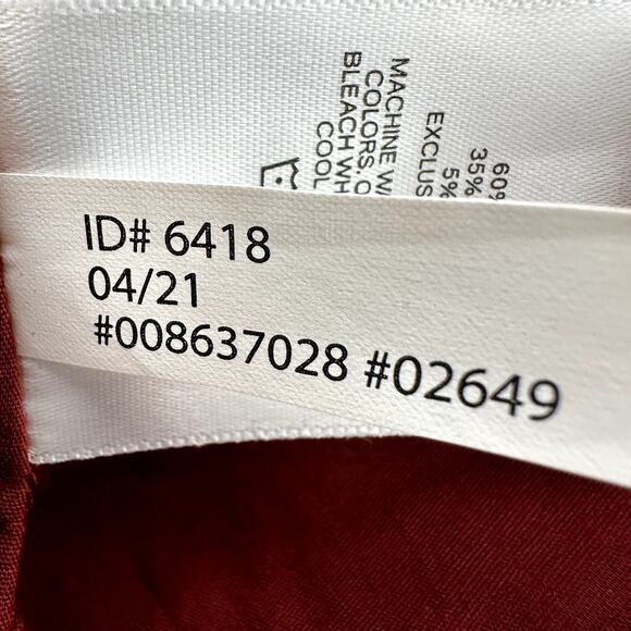 Express Fitted Tie Strap Peplum Cami Square Neck Smocked Ruffle Chic Red Small - Picture 5 of 6